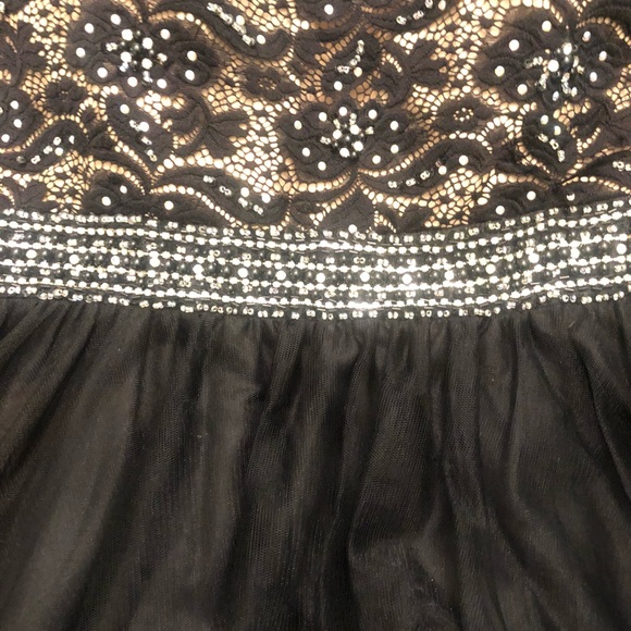 Nina Canacci Enchanting High Neck Sleeveless Black Ball Gown Dress #1247 Size 18 - Picture 9 of 11